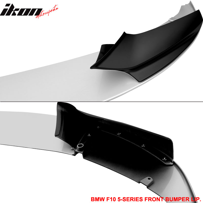 For 11-16 BMW F10 Performance Front Bumper Lip White 300 Two Tone