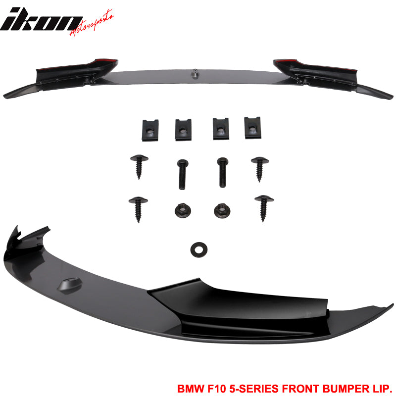 Fits 11-16 BMW F10 P Style Front Bumper Lip Painted Two Tone #A52