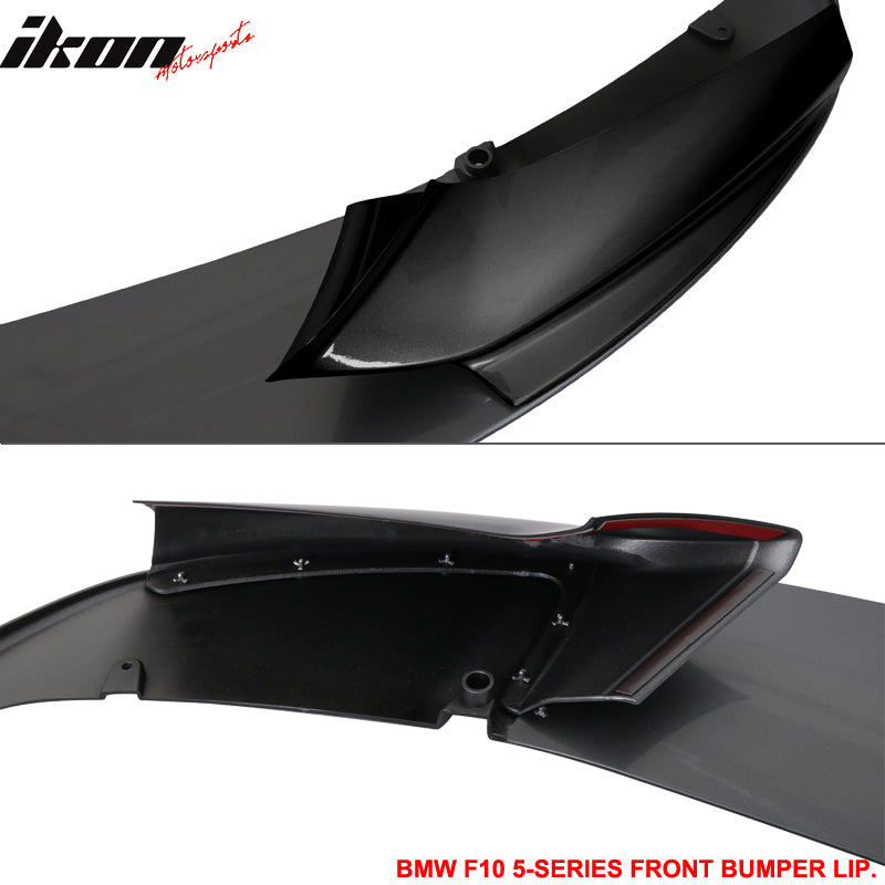 Fits 11-16 BMW F10 P Style Front Bumper Lip Painted Two Tone #A52