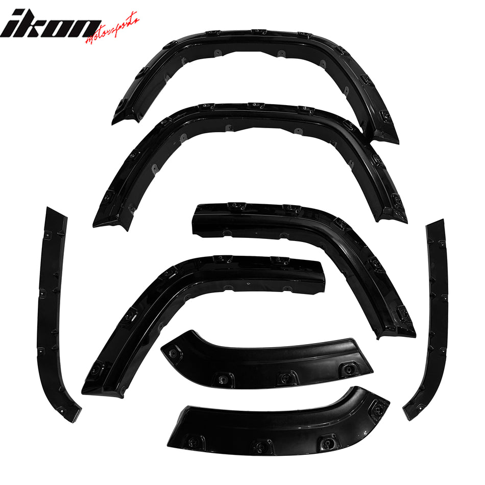 2011-2016 Jeep Grand Cherokee Rivet Bolt Style Wheel Fender Flares ABS