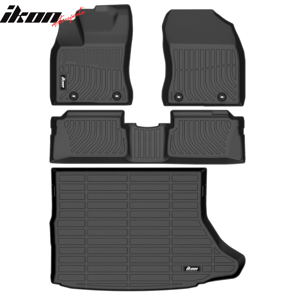 2011-2017 Lexus CT200h 3D TPE All Weather Heavy Duty Waterproof Anti-Slip Interior Cargo Liner Carpets Floor Mats + Rear Trunk Mat 4PCS