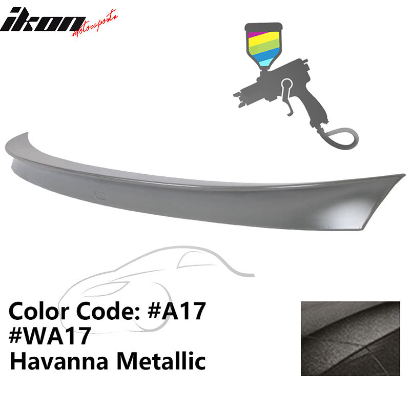 2011 - 2017 BMW F10 5 Series AC Style Carbon Fiber Trunk Spoiler WingPainted A17, WA17 Havanna MetallicIkon Motorsports