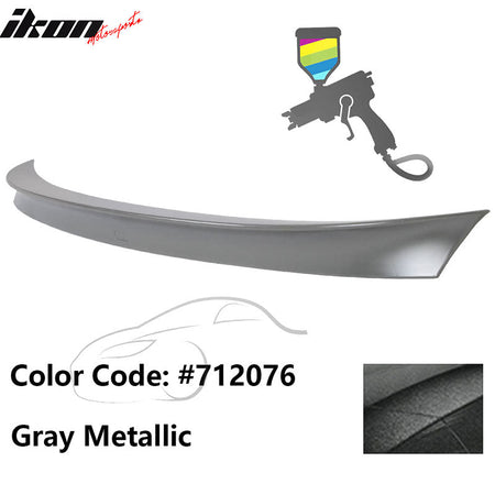 2011 - 2017 BMW F10 5 Series AC Style Carbon Fiber Trunk Spoiler WingPainted 712076 Gray MetallicIkon Motorsports