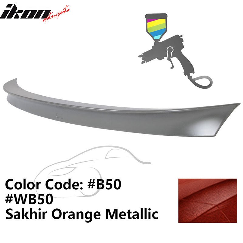 2011 - 2017 BMW F10 5 Series AC Style Carbon Fiber Trunk Spoiler WingPainted B50, WB50 Sakhir Orange MetallicIkon Motorsports
