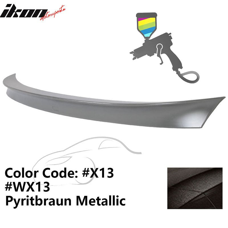 2011 - 2017 BMW F10 5 Series AC Style Carbon Fiber Trunk Spoiler WingPainted WX13, X13 Pyritbraun MetallicIkon Motorsports