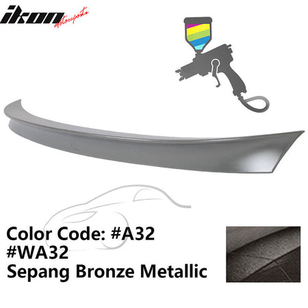2011 - 2017 BMW F10 5 Series AC Style Carbon Fiber Trunk Spoiler WingPainted A32, WA32 Sepang Bronze MetallicIkon Motorsports