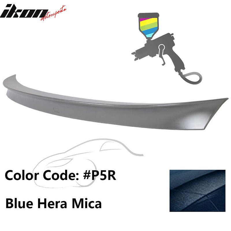 2011 - 2017 BMW F10 5 Series AC Style Carbon Fiber Trunk Spoiler WingPainted P5R Blue Hera MicaIkon Motorsports