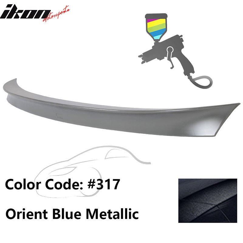 2011 - 2017 BMW F10 5 Series AC Style Carbon Fiber Trunk Spoiler WingPainted 317 Orient Blue MetallicIkon Motorsports