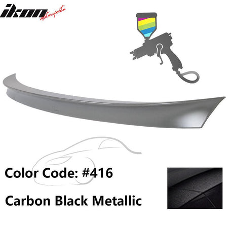2011 - 2017 BMW F10 5 Series AC Style Carbon Fiber Trunk Spoiler WingPainted 416 Carbon Black MetallicIkon Motorsports