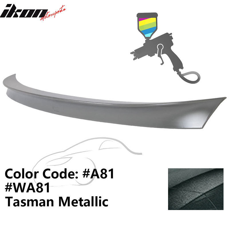 2011 - 2017 BMW F10 5 Series AC Style Carbon Fiber Trunk Spoiler WingPainted A81, WA81 Tasman MetallicIkon Motorsports