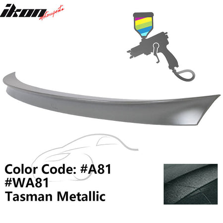 2011 - 2017 BMW F10 5 Series AC Style Carbon Fiber Trunk Spoiler WingPainted A81, WA81 Tasman MetallicIkon Motorsports