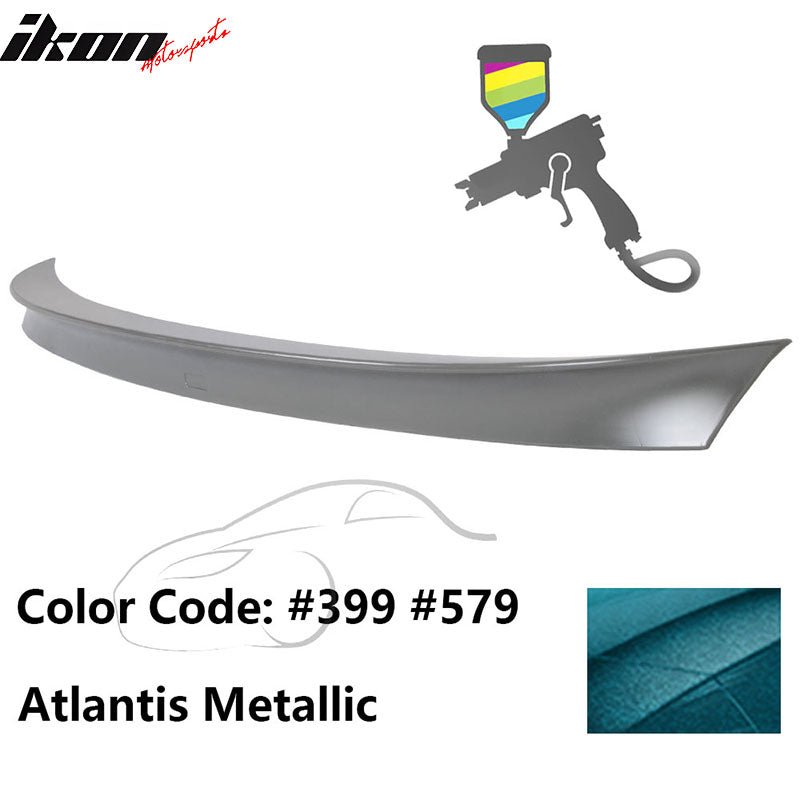 2011 - 2017 BMW F10 5 Series AC Style Carbon Fiber Trunk Spoiler WingPainted 399, 579 Atlantis MetallicIkon Motorsports