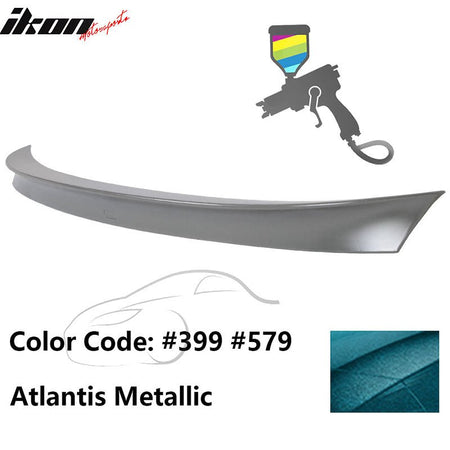 2011 - 2017 BMW F10 5 Series AC Style Carbon Fiber Trunk Spoiler WingPainted 399, 579 Atlantis MetallicIkon Motorsports