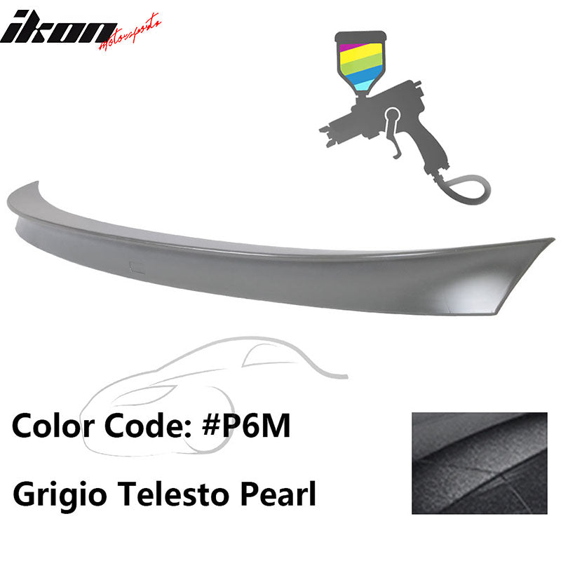 2011 - 2017 BMW F10 5 Series AC Style Carbon Fiber Trunk Spoiler WingPainted P6M Grigio Telesto PearlIkon Motorsports