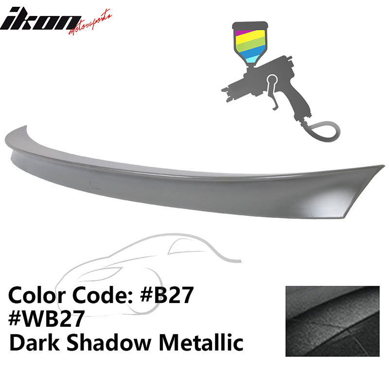 2011 - 2017 BMW F10 5 Series AC Style Carbon Fiber Trunk Spoiler WingPainted B27, WB27 Dark Shadow MetallicIkon Motorsports