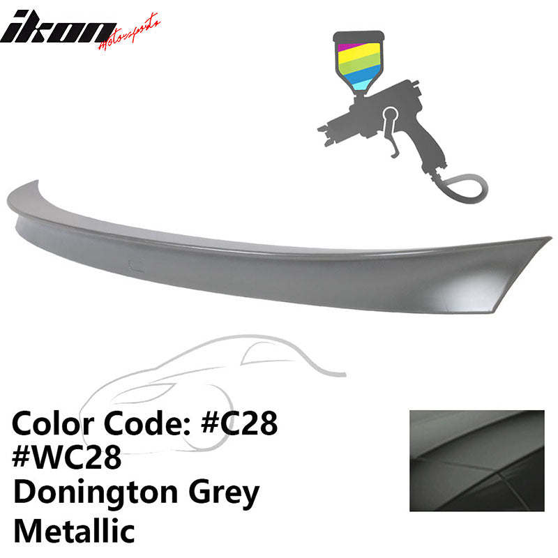 2011 - 2017 BMW F10 5 Series AC Style Carbon Fiber Trunk Spoiler WingPainted C28, WC28 Donington Grey MetallicIkon Motorsports