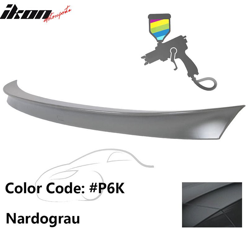 2011 - 2017 BMW F10 5 Series AC Style Carbon Fiber Trunk Spoiler WingPainted P6K NardograuIkon Motorsports