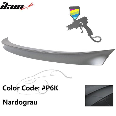 2011 - 2017 BMW F10 5 Series AC Style Carbon Fiber Trunk Spoiler WingPainted P6K NardograuIkon Motorsports