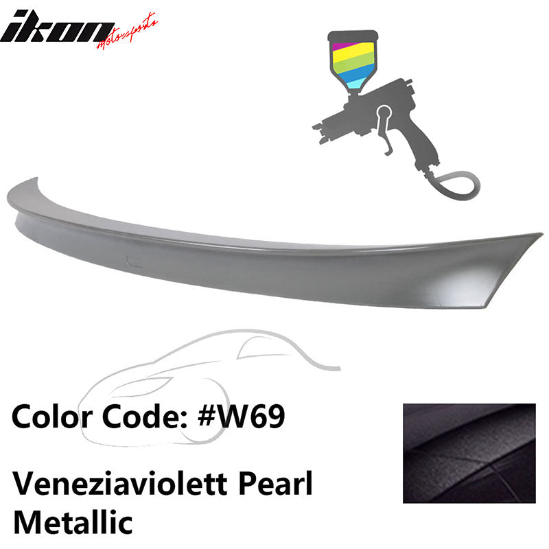 2011 - 2017 BMW F10 5 Series AC Style Carbon Fiber Trunk Spoiler WingPainted W69 Veneziaviolett Pearl MetallicIkon Motorsports