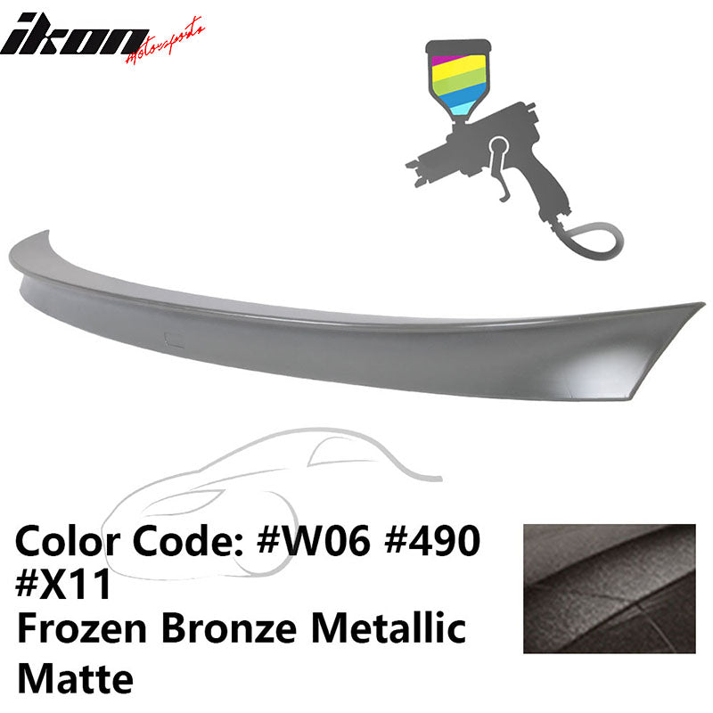 2011 - 2017 BMW F10 5 Series AC Style Carbon Fiber Trunk Spoiler WingPainted 490 W06 X11 Frozen Bronze Metallic MatteIkon Motorsports