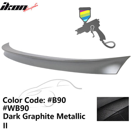 2011 - 2017 BMW F10 5 Series AC Style Carbon Fiber Trunk Spoiler WingPainted B90, WB90 Dark Graphite Metallic IIIkon Motorsports