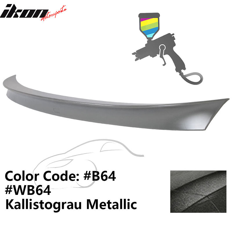2011 - 2017 BMW F10 5 Series AC Style Carbon Fiber Trunk Spoiler WingPainted B64, WB64 Kallistograu MetallicIkon Motorsports