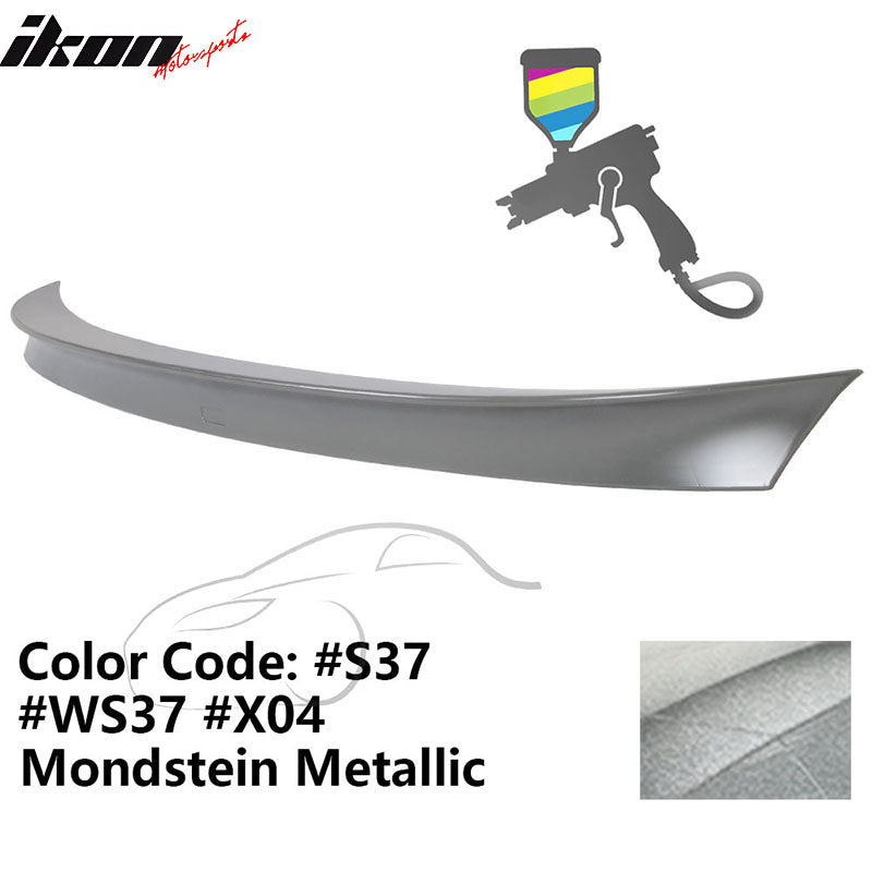 2011 - 2017 BMW F10 5 Series AC Style Carbon Fiber Trunk Spoiler WingPainted S37, WS37, WX04, X04 Mondstein MetallicIkon Motorsports