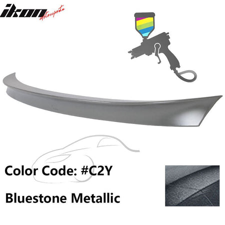 2011 - 2017 BMW F10 5 Series AC Style Carbon Fiber Trunk Spoiler WingPainted C2Y Bluestone MetallicIkon Motorsports