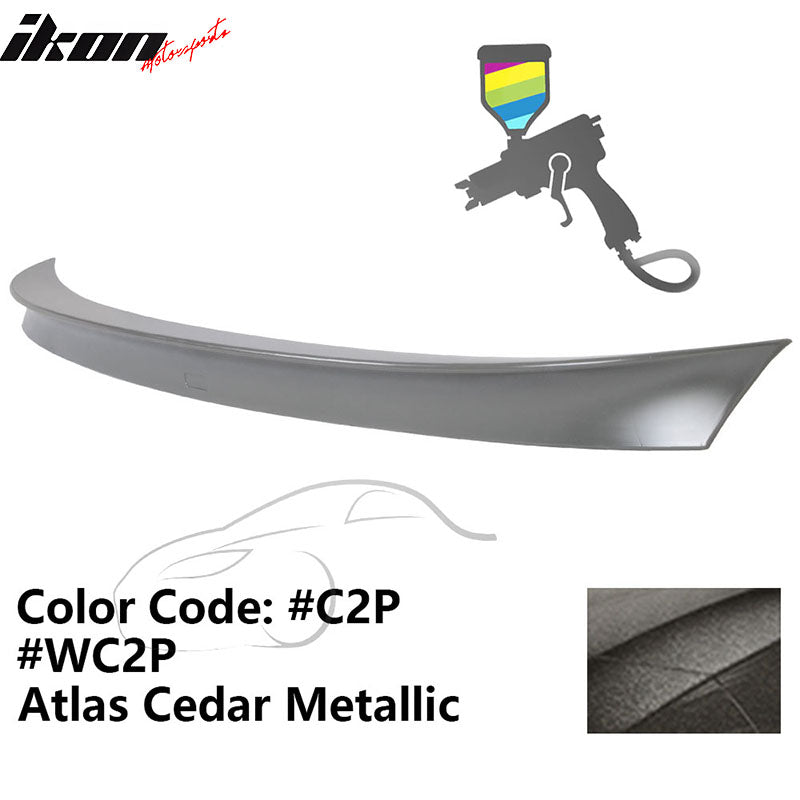 2011 - 2017 BMW F10 5 Series AC Style Carbon Fiber Trunk Spoiler WingPainted C2P, WC2P Atlas Cedar MetallicIkon Motorsports