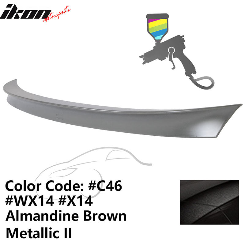 2011 - 2017 BMW F10 5 Series AC Style Carbon Fiber Trunk Spoiler WingPainted C46, X14 Almandine Brown Metallic IIIkon Motorsports