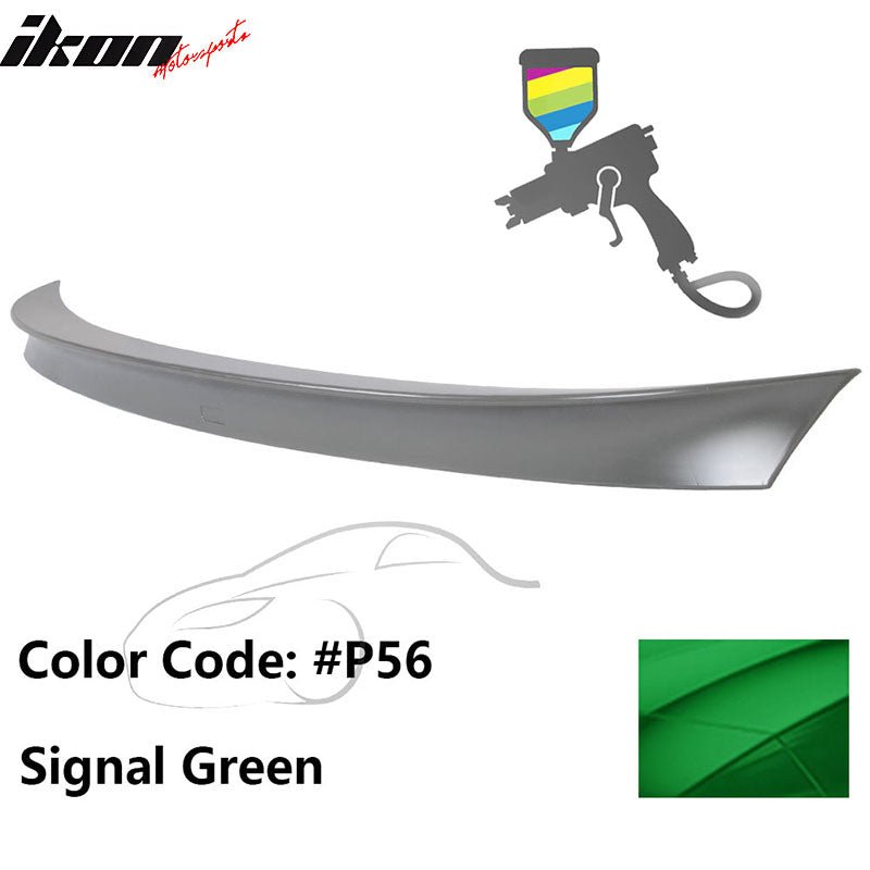 2011 - 2017 BMW F10 5 Series AC Style Carbon Fiber Trunk Spoiler WingPainted P56 Signal GreenIkon Motorsports