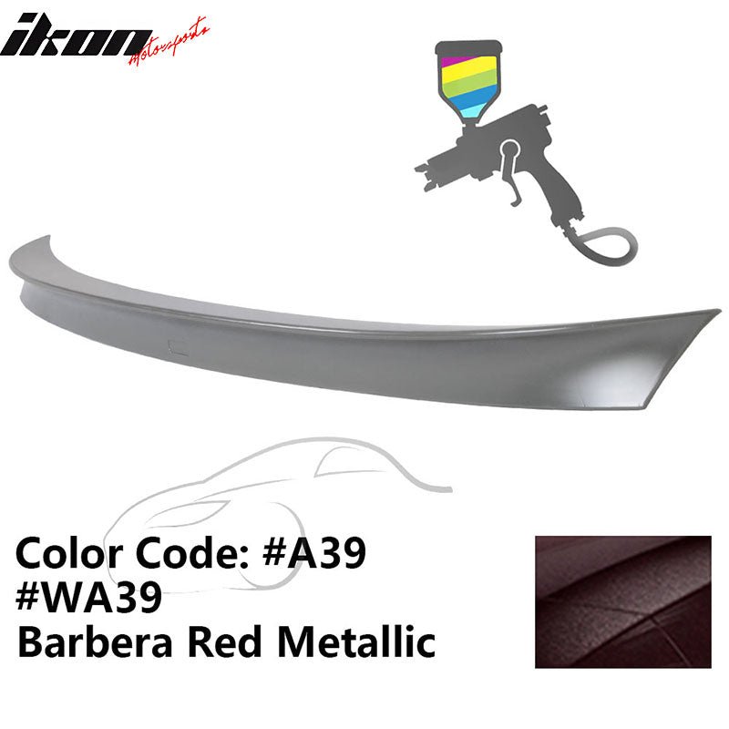 2011 - 2017 BMW F10 5 Series AC Style Carbon Fiber Trunk Spoiler WingPainted A39, WA39 Barbera Red MetallicIkon Motorsports