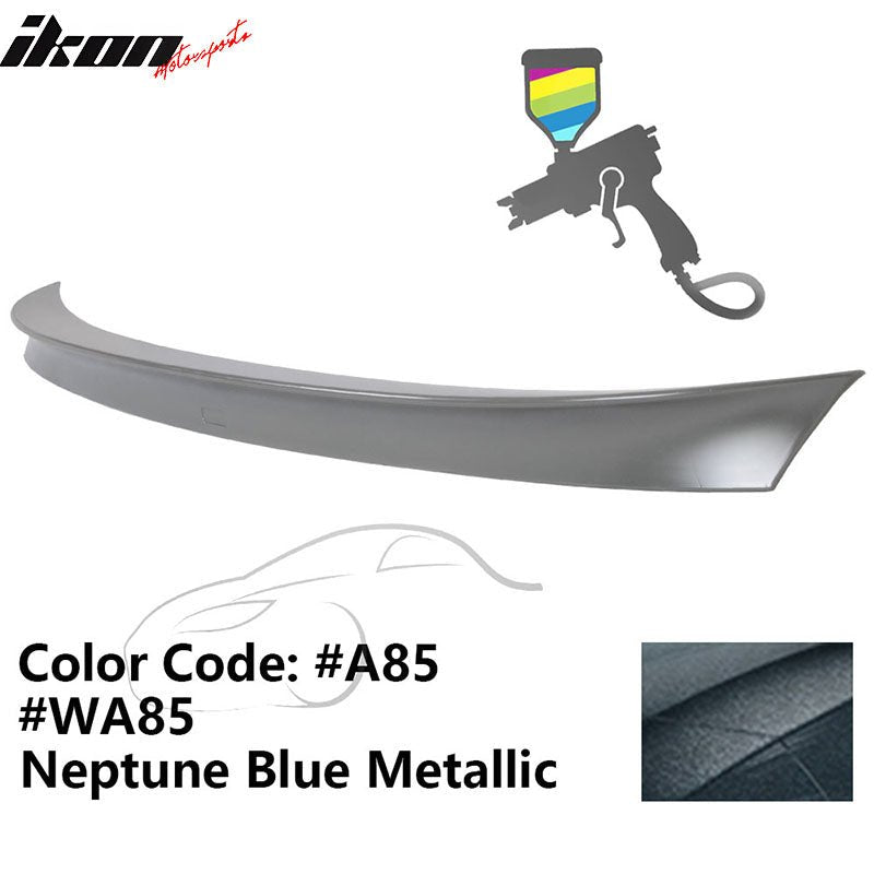 2011 - 2017 BMW F10 5 Series AC Style Carbon Fiber Trunk Spoiler WingPainted A85, WA85 Neptune Blue MetallicIkon Motorsports