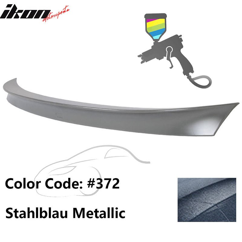 2011 - 2017 BMW F10 5 Series AC Style Carbon Fiber Trunk Spoiler WingPainted 372 Stahlblau MetallicIkon Motorsports