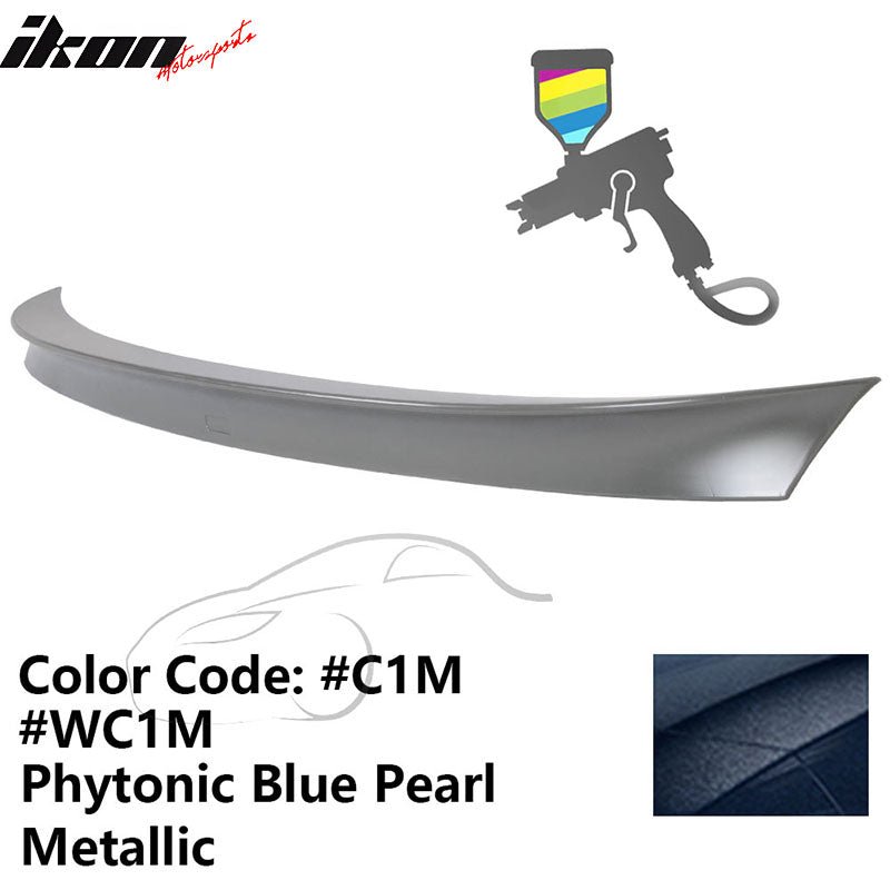 2011 - 2017 BMW F10 5 Series AC Style Carbon Fiber Trunk Spoiler WingPainted C1M, WC1M Phytonic Blue Pearl MetallicIkon Motorsports