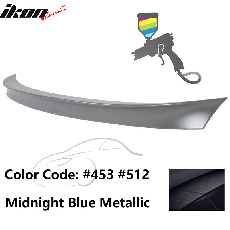 2011 - 2017 BMW F10 5 Series AC Style Carbon Fiber Trunk Spoiler WingPainted 453, 512 Midnight Blue MetallicIkon Motorsports