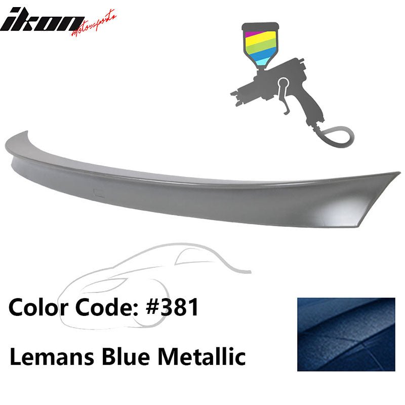 2011 - 2017 BMW F10 5 Series AC Style Carbon Fiber Trunk Spoiler WingPainted 381 Lemans Blue MetallicIkon Motorsports