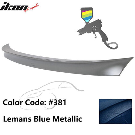 2011 - 2017 BMW F10 5 Series AC Style Carbon Fiber Trunk Spoiler WingPainted 381 Lemans Blue MetallicIkon Motorsports