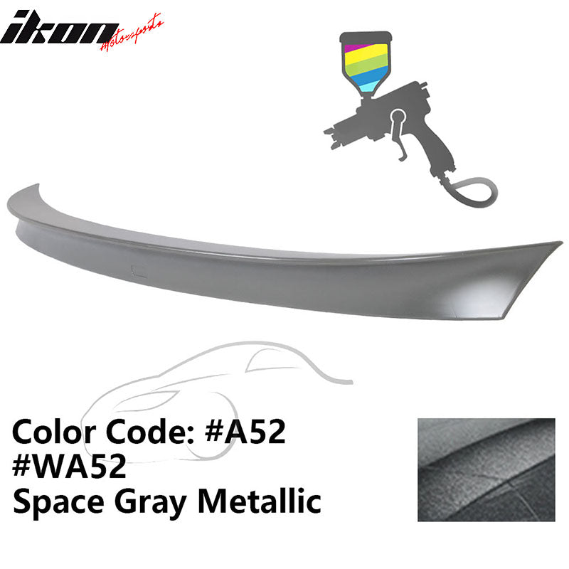 2011 - 2017 BMW F10 5 Series AC Style Carbon Fiber Trunk Spoiler WingPainted A52, WA52 Space Gray MetallicIkon Motorsports