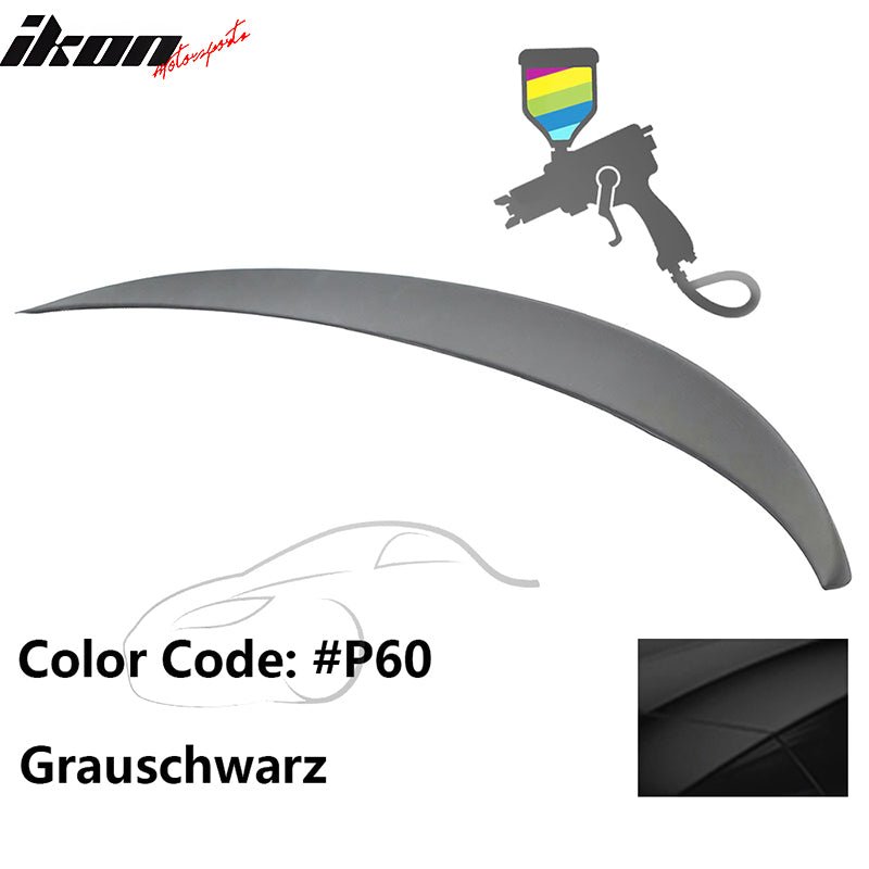 2011 - 2017 BMW F10 5 - Series Sedan 4 - Door Trunk Spoiler ABSPainted P60 GrauschwarzIkon Motorsports