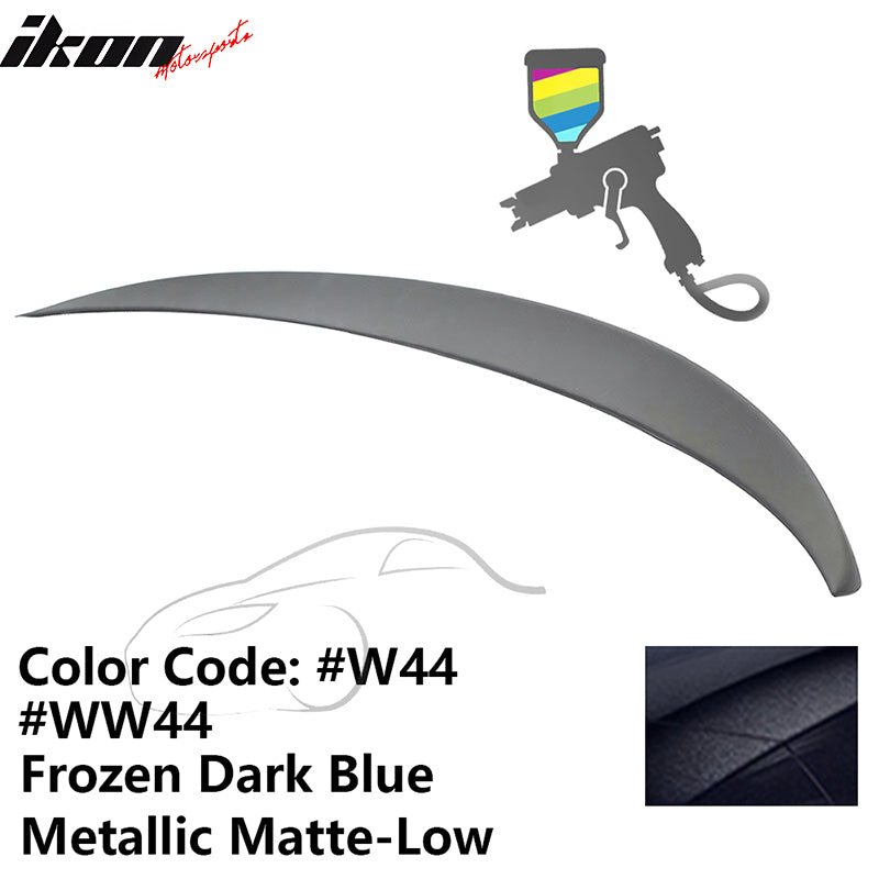 2011 - 2017 BMW F10 5 - Series Sedan 4 - Door Trunk Spoiler ABSW44 Frozen Dark Blue Metallic Matte - Low GlossIkon Motorsports