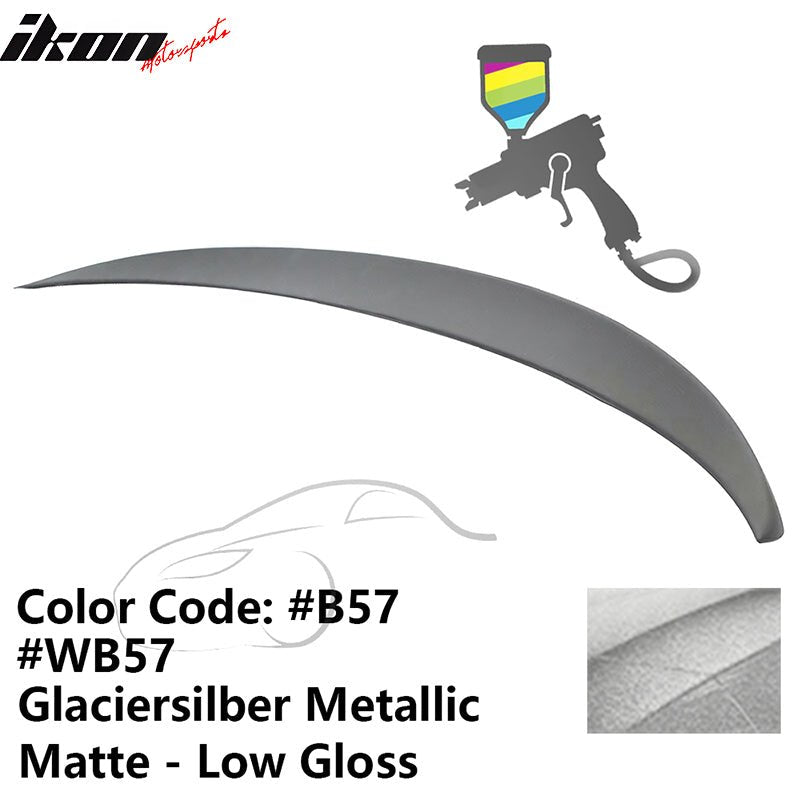2011 - 2017 BMW F10 5 - Series Sedan 4 - Door Trunk Spoiler ABSB57,WB57 Glaciersilber Metallic Matte - Low GlossIkon Motorsports