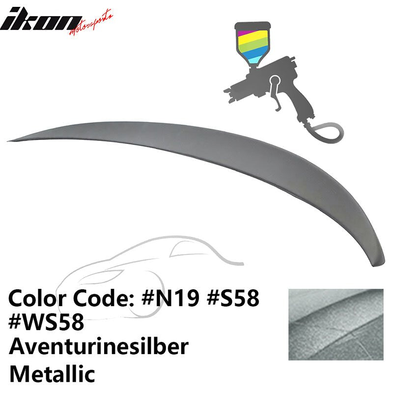 2011 - 2017 BMW F10 5 - Series Sedan 4 - Door Trunk Spoiler ABSPainted N19, S58, WS58 Aventurinesilber MetallicIkon Motorsports