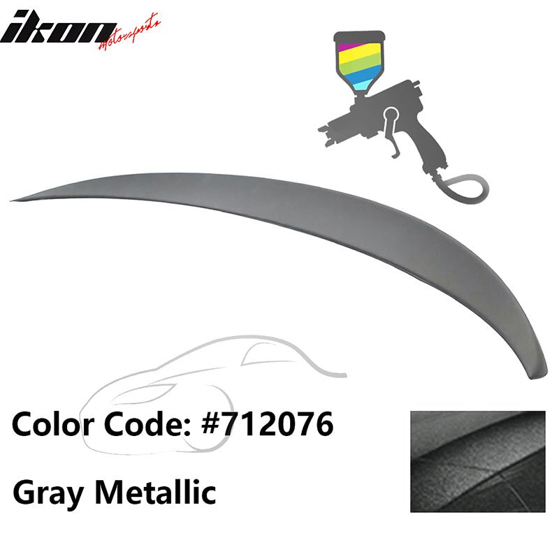 2011 - 2017 BMW F10 5 - Series Sedan 4 - Door Trunk Spoiler ABSPainted 712076 Gray MetallicIkon Motorsports
