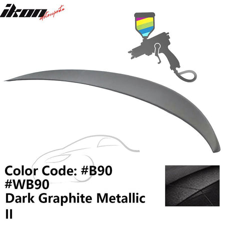 2011 - 2017 BMW F10 5 - Series Sedan 4 - Door Trunk Spoiler ABSPainted B90, WB90 Dark Graphite Metallic IIIkon Motorsports
