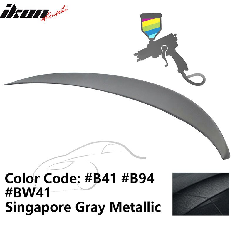 2011 - 2017 BMW F10 5 - Series Sedan 4 - Door Trunk Spoiler ABSPainted B41, B94, BW41 Singapore Gray MetallicIkon Motorsports