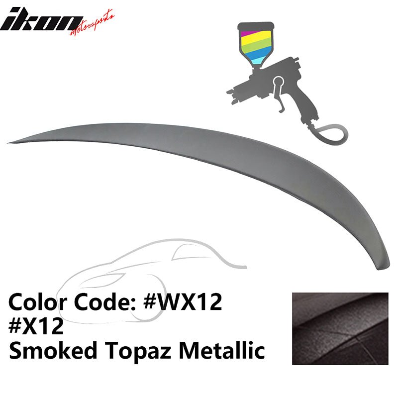 2011 - 2017 BMW F10 5 - Series Sedan 4 - Door Trunk Spoiler ABSPainted WX12, X12 Smoked Topaz MetallicIkon Motorsports
