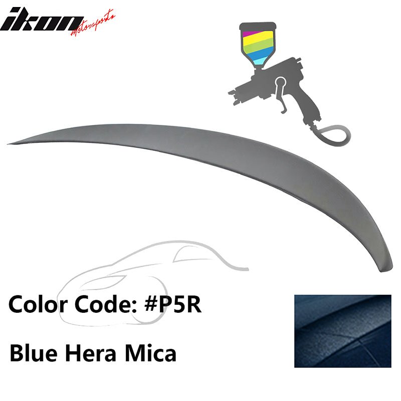 2011 - 2017 BMW F10 5 - Series Sedan 4 - Door Trunk Spoiler ABSPainted P5R Blue Hera MicaIkon Motorsports