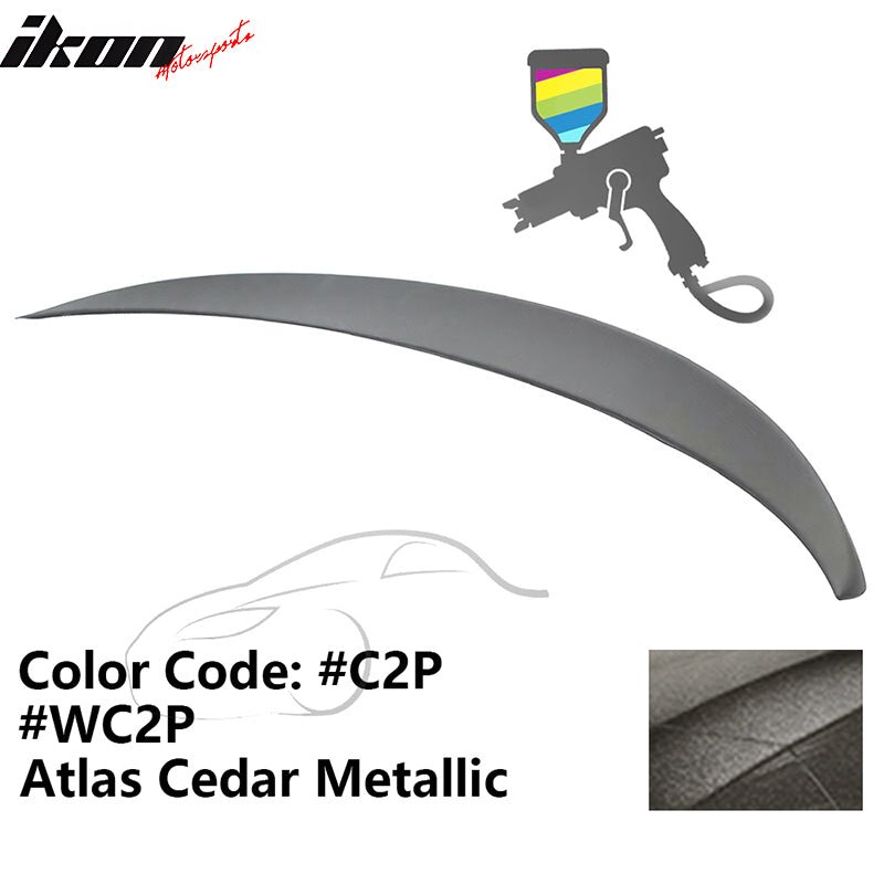 2011 - 2017 BMW F10 5 - Series Sedan 4 - Door Trunk Spoiler ABSPainted C2P, WC2P Atlas Cedar MetallicIkon Motorsports