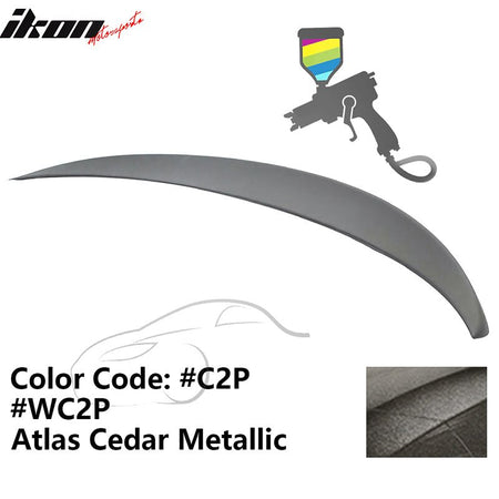 2011 - 2017 BMW F10 5 - Series Sedan 4 - Door Trunk Spoiler ABSPainted C2P, WC2P Atlas Cedar MetallicIkon Motorsports